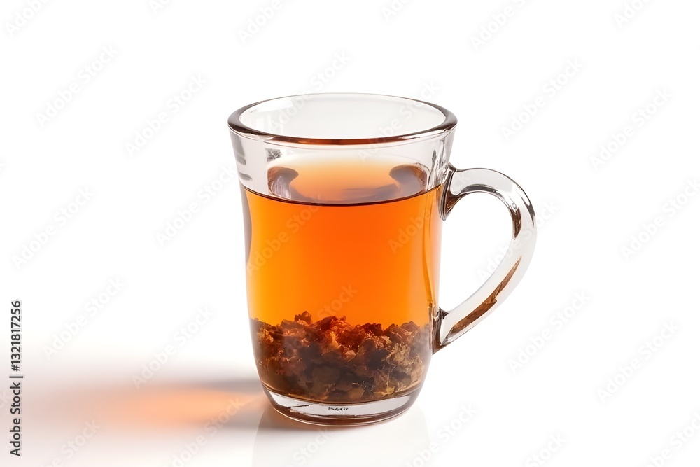 Aromatic Tea in Glass Cup - Healthy Herbal Drink Aromatic Tea in Glass Cup - Healthy Herbal Drink