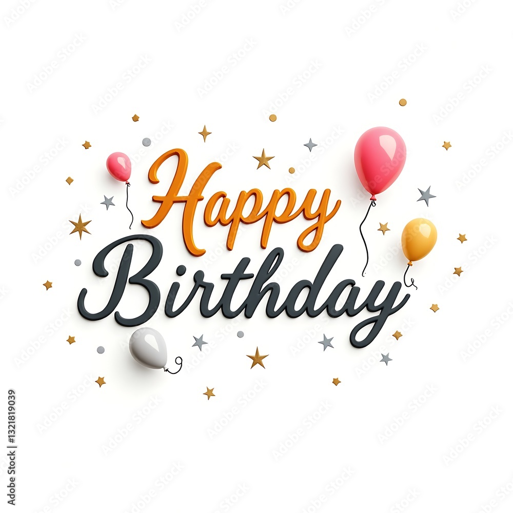 Happy Birthday Typography Calligraphy – Stylish & Festive Lettering Design for Luxury Brands Happy Birthday Typography Calligraphy – Stylish & Festive Lettering Design for Luxury Brands