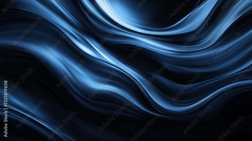 Obraz premium Dark Abstract Fluid Design Image for Modern Creative Projects