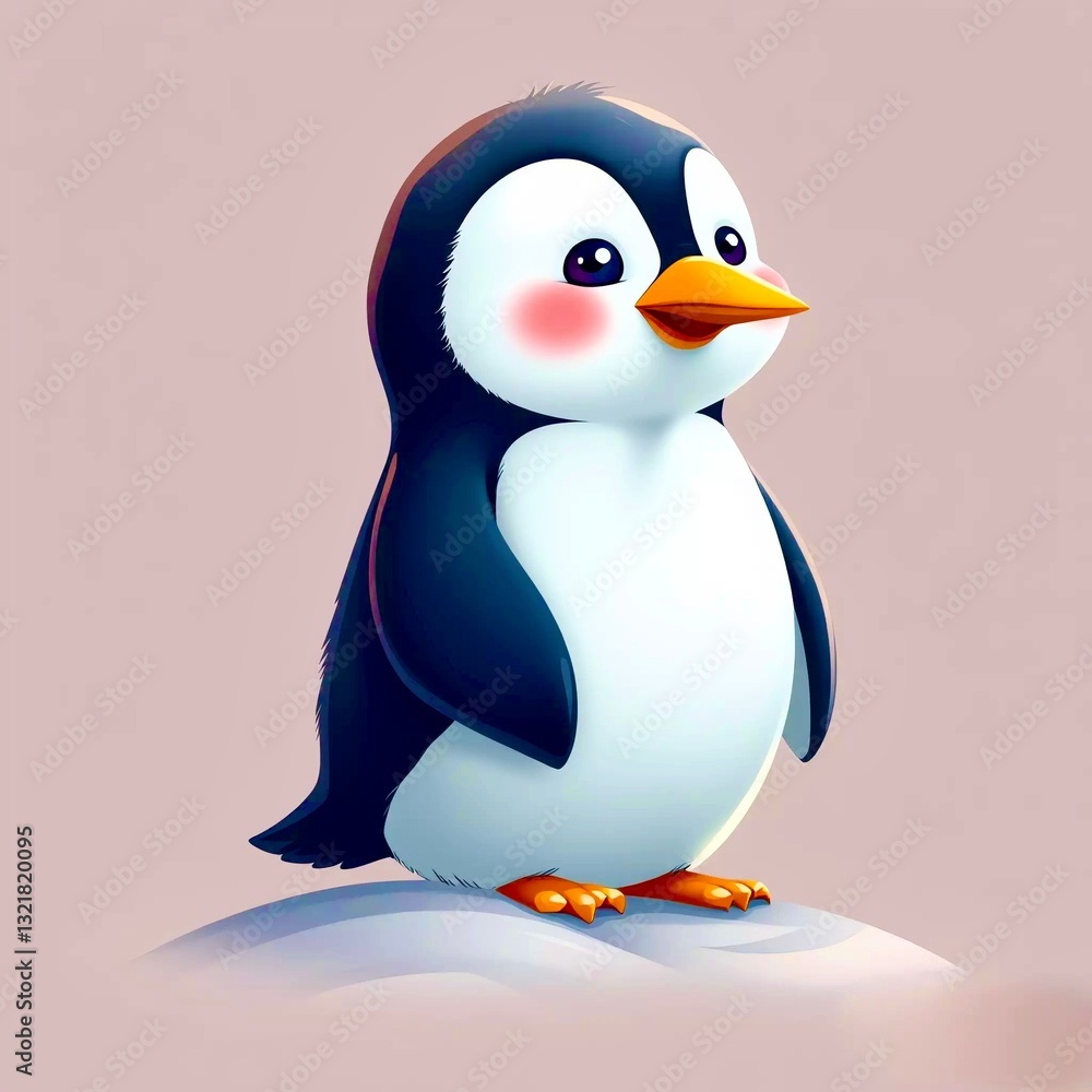 Obraz premium penguin on ice
