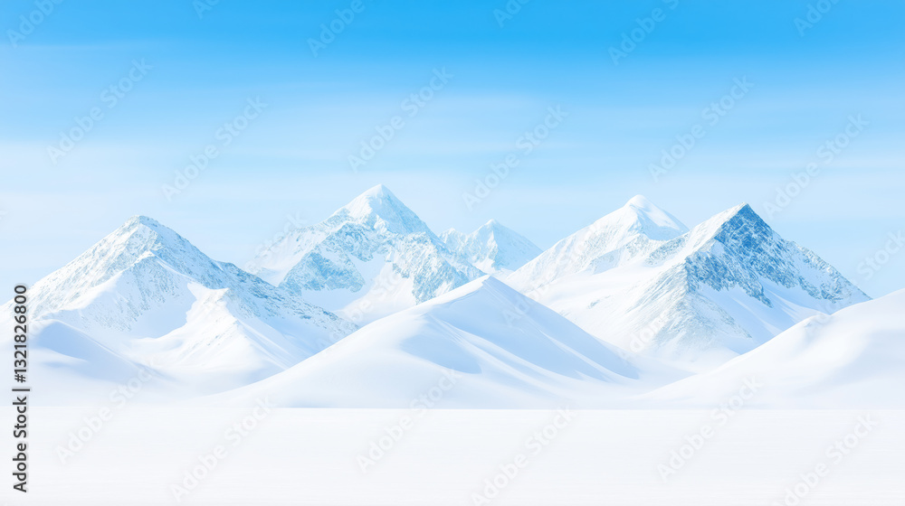 Fototapeta premium Snow-capped peaks