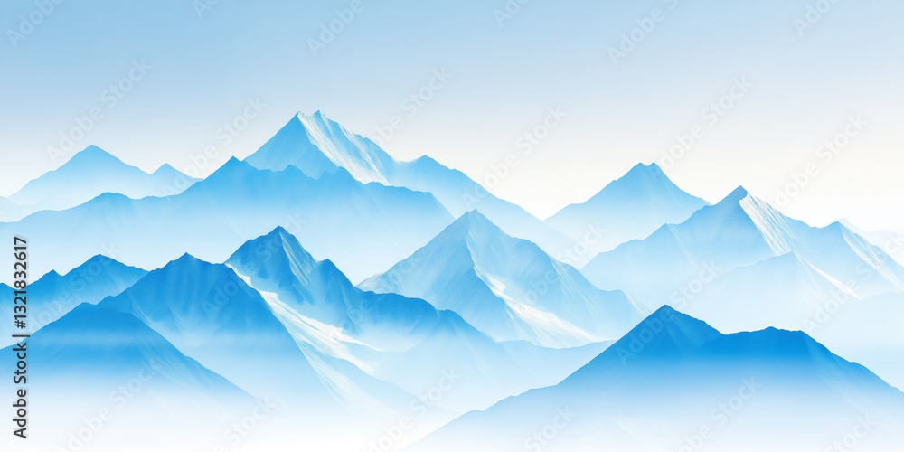 Fototapeta premium Snow-capped peaks
