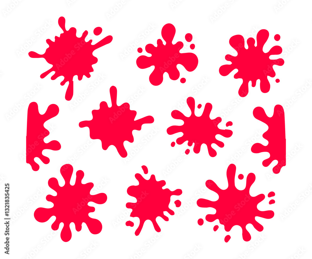 Red drop mark Red drop mark