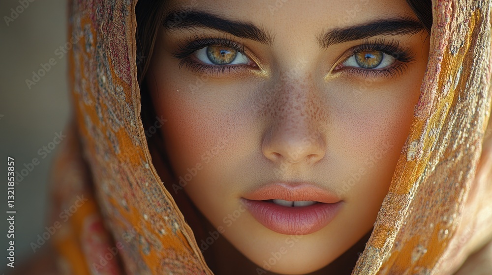 Golden Hour Beauty: A Portrait of a Woman Golden Hour Beauty: A Portrait of a Woman
