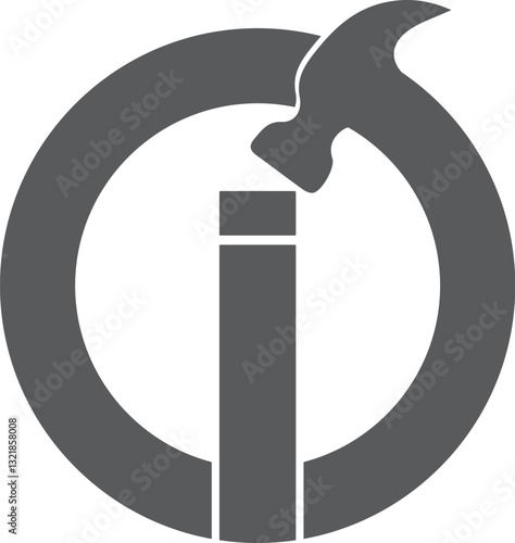 OI logo design. IO logo design. Hammer IO, oI, logo design. Hammer logo design. Luxury OI logo design. Machinery logo design.