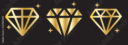 diamond icon vector
