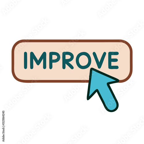 Improve button icon with cursor, enhancement concept