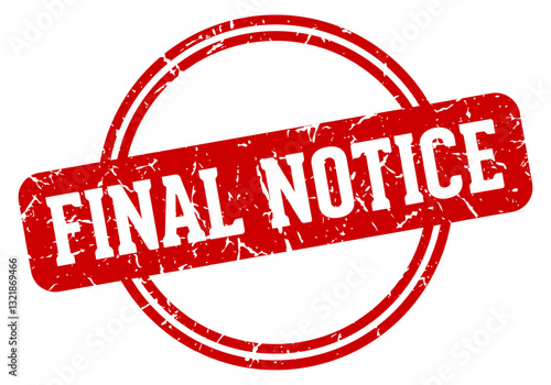 final notice stamp