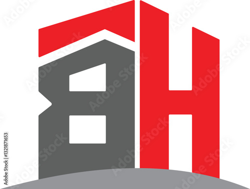 BH logo design. House HB logo design. Luxury Real estate BH logo design. Constraction, Property BH logo design. HB logo vectors. Financial logo design. Fashion logo design