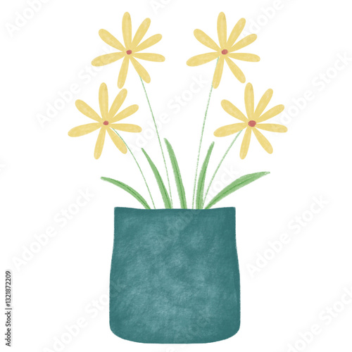 Flowers in pot
