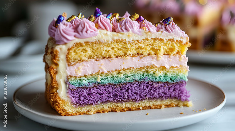 Colorful Layered Cake