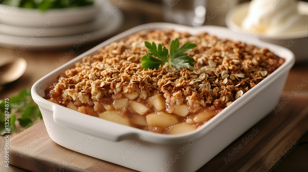 Apple crisp dessert