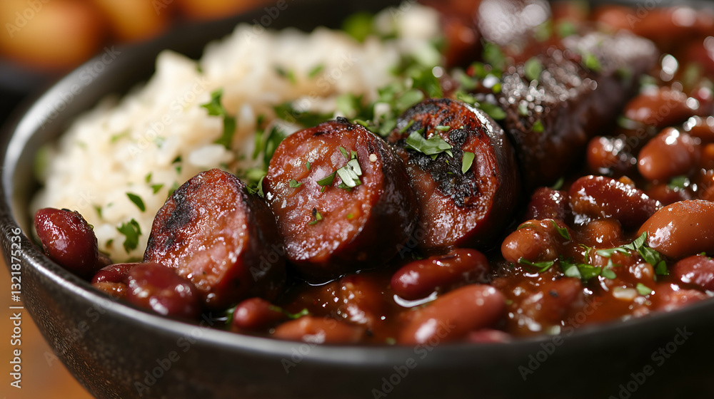 Red beans and sausage with rice