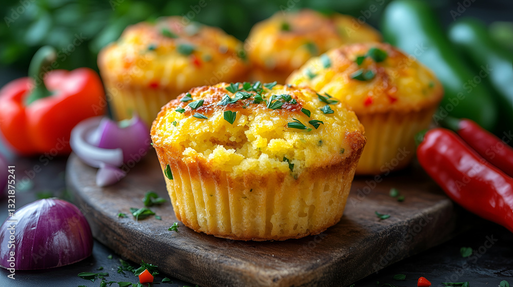 Spicy cornbread muffins