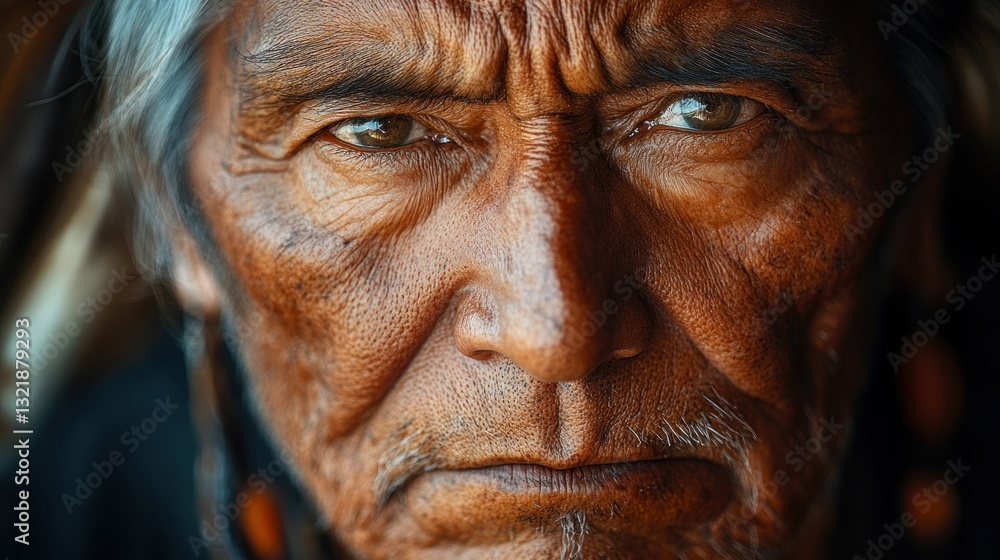 Portrait of a Native American Elder Portrait of a Native American Elder