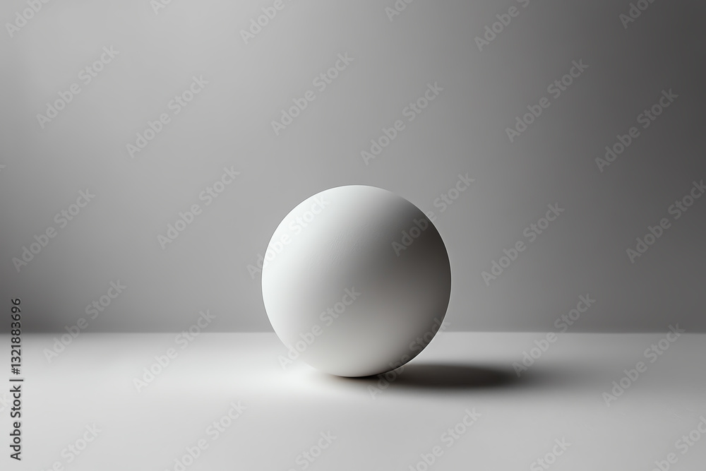 A simple, elegant white sphere placed on a minimalist surface creates a striking visual effect, perfect for backgrounds, design projects, and artistic themes. A simple, elegant white sphere placed on a minimalist surface creates a striking visual effect, perfect for backgrounds, design projects, and artistic themes.