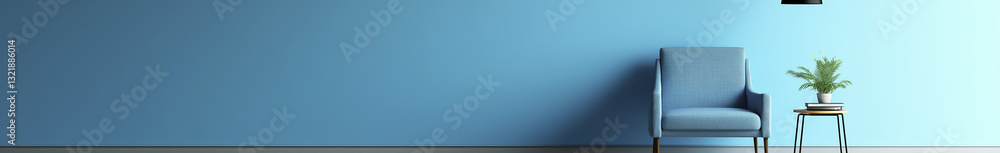 Serene blue room calming atmosphere Serene blue room calming atmosphere