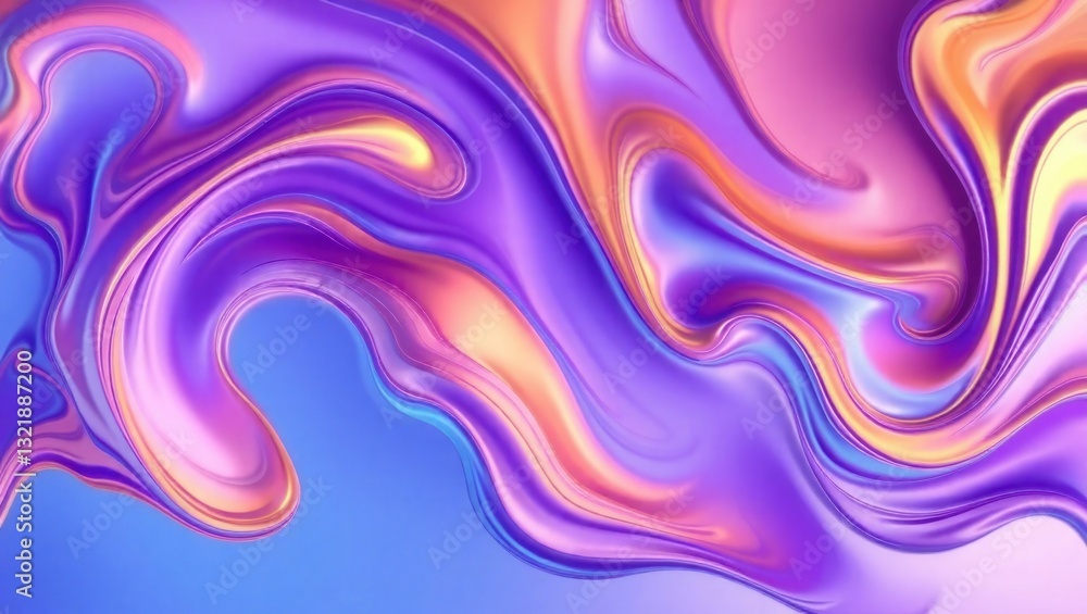Obraz premium Abstract Liquid Flowing Colors (1)