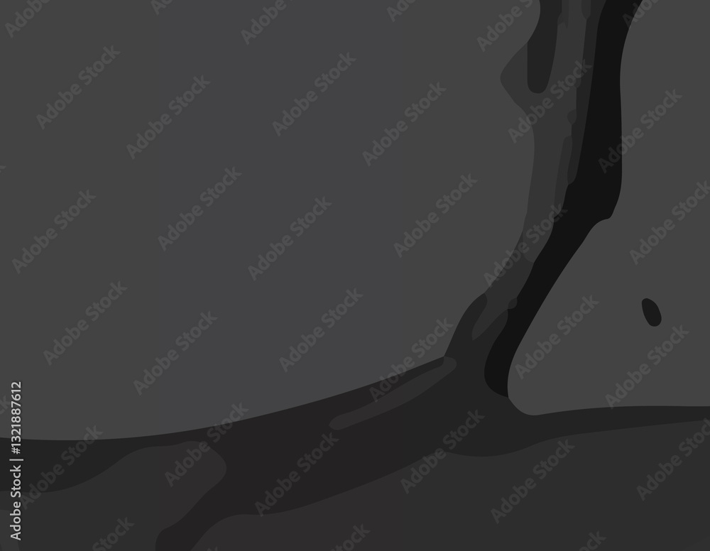 Fototapeta premium Black Dark Abstract Background with a Futuristic Touch. Deep and Dark Abstract Wallpaper with Smooth Textures and Shadows. Minimalist Black Abstract Dark Background with Subtle Gradient and Depth 
