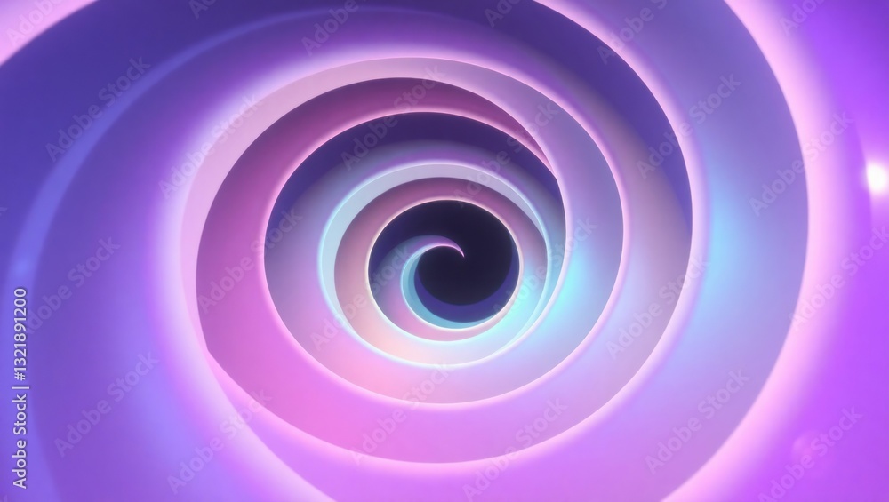 Abstract spiral tunnel of swirling pastel colors Abstract spiral tunnel of swirling pastel colors
