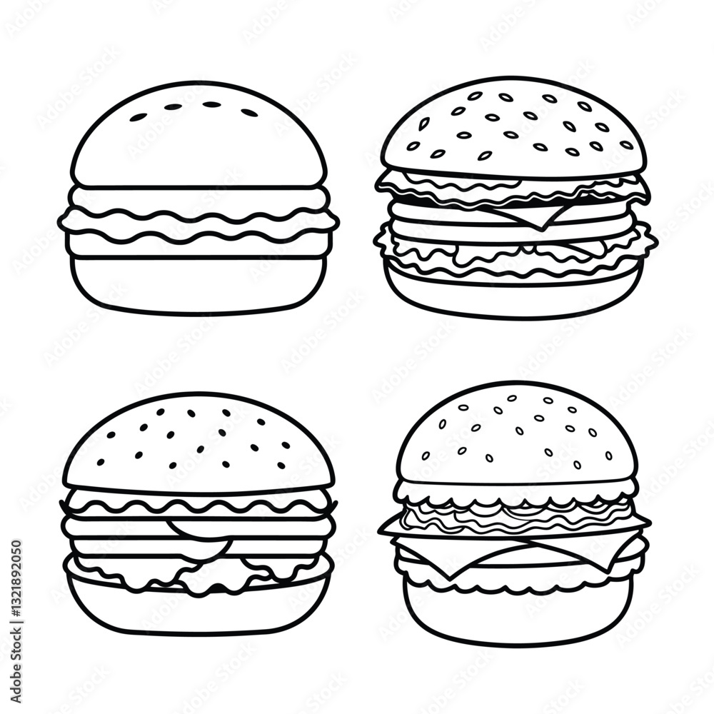 fast food icons International hamburger day fast food icons International hamburger day