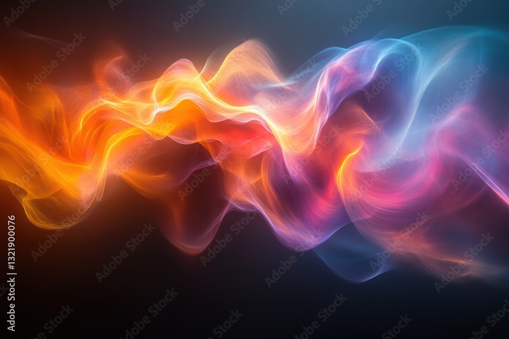 Fototapeta premium A vibrant swirl of colors blending beautifully, creating a mesmerizing abstract pattern that captivates the viewer's imagination.