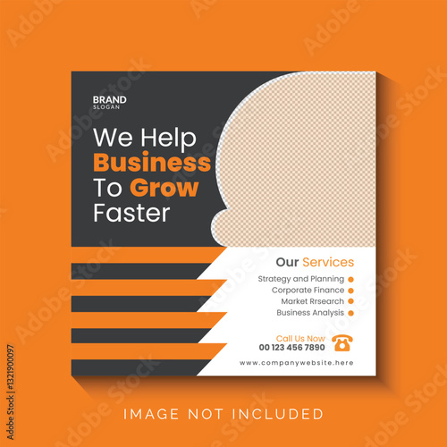 business social media post template 