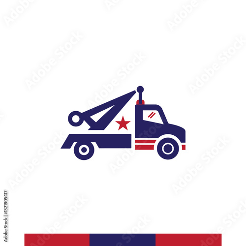 Wallpaper Mural carrier truck, towing truck illustration vector, truck trailer transport logistics, delivery, express services Torontodigital.ca