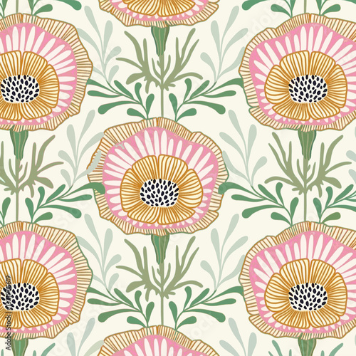 Abstract batik tie-dye textile pattern - Illustration	
