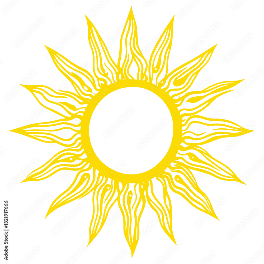 Bright Sun Icon with Radiant Glow – Clean and Modern Vector Design Bright Sun Icon with Radiant Glow – Clean and Modern Vector Design