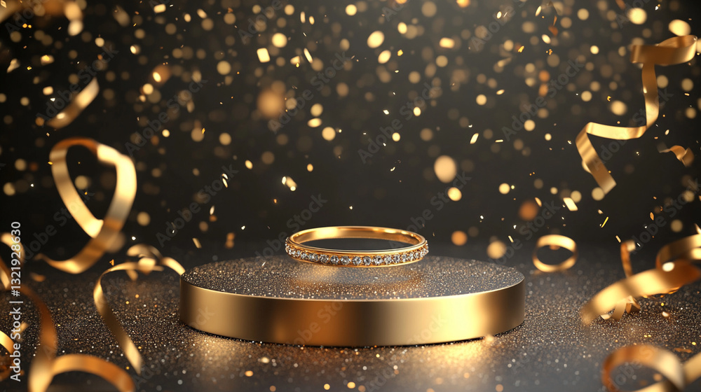 Obraz premium wedding rings on the table