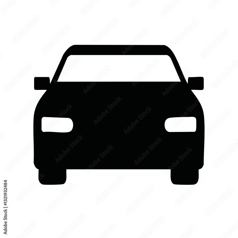 black car isolated vector icon design