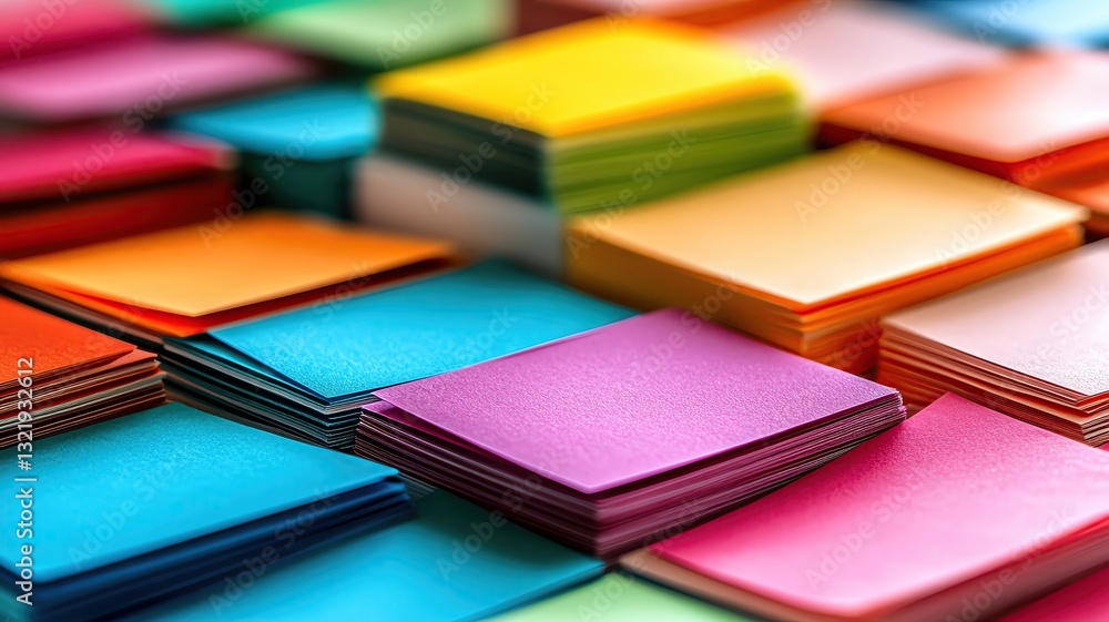 Colorful sticky notes stacked in vibrant hues. Colorful sticky notes stacked in vibrant hues.