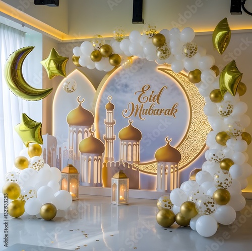 id Mubarak Icon Trendy Vector. Eid Mubarak Logo  and Background Trendy Design Vector.