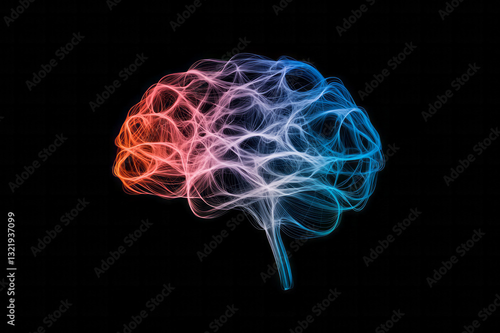 A high-definition digital illustration showcasing complex, colorful particles swirling and A high-definition digital illustration showcasing complex, colorful particles swirling and