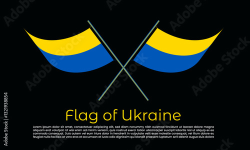 The Ukrainian flag waving proudly as a symbol of freedom and unity in Ukraine's capital Kyiv