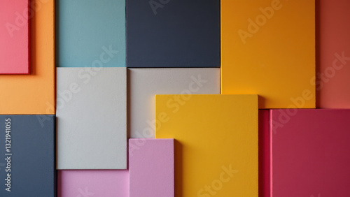 Free Download A colorful arrangement of acoustic foam panels. - GFXLoad