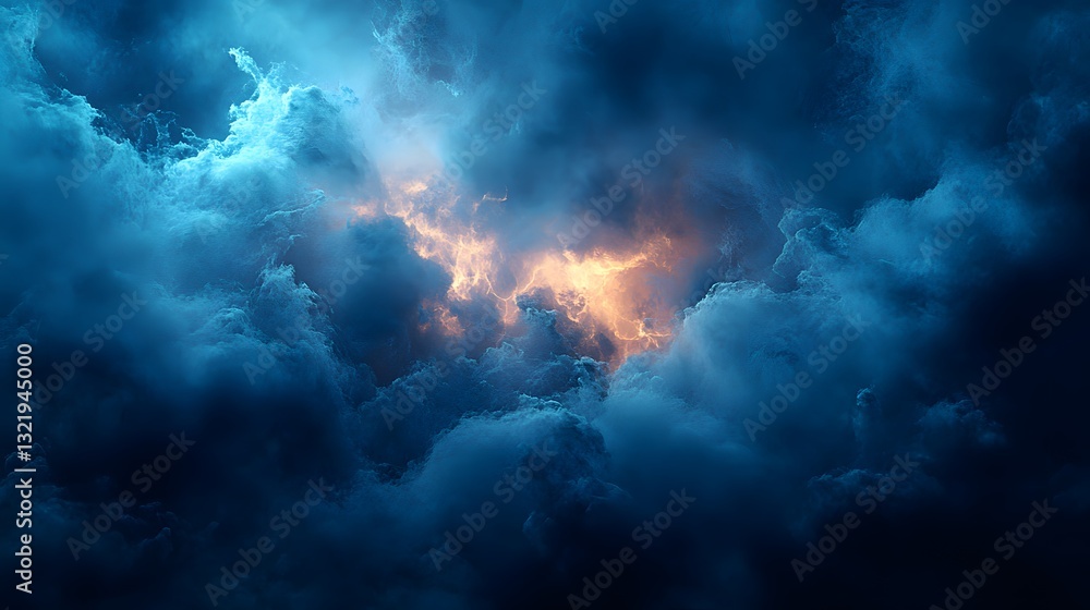 blue moon and clouds night sky