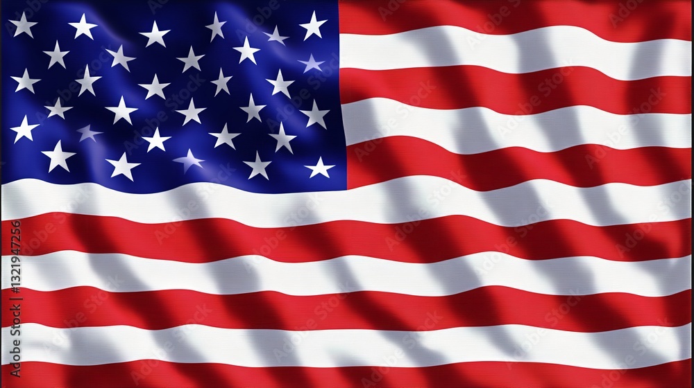 AI-Generated American Flag: Patriotic Design for Memorial Day, 4th of July, and Labor Day AI-Generated American Flag: Patriotic Design for Memorial Day, 4th of July, and Labor Day