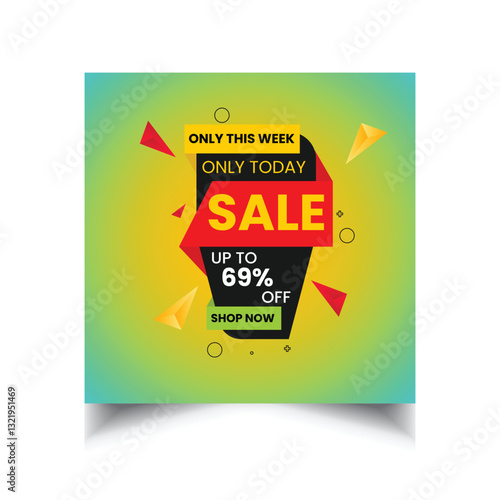 sale promo banner discount template