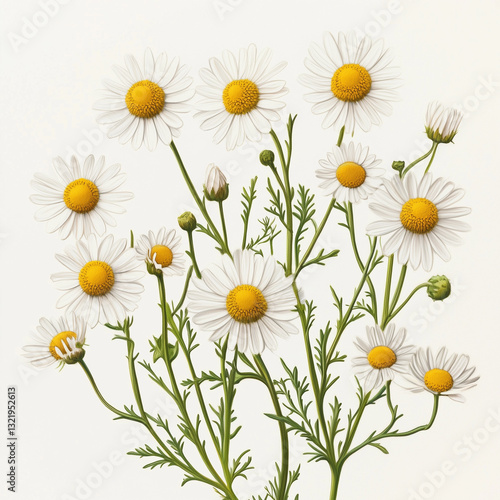 Obraz na płótnie  Ilustracja akwarelowa rumianku