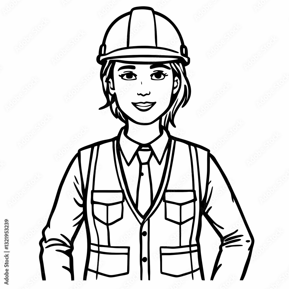vector illustration of a construction worker vector illustration of a construction worker