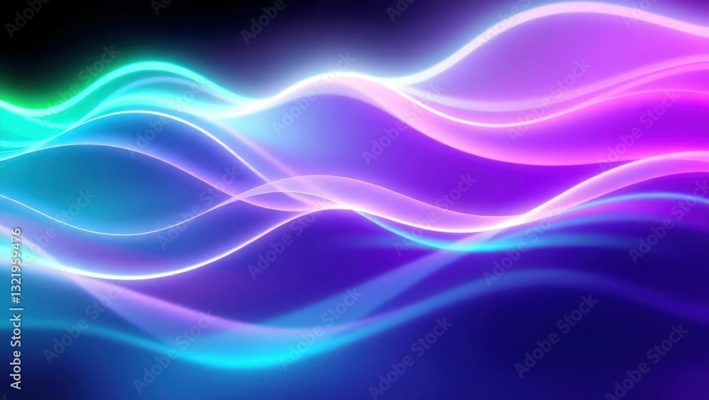 Abstract glowing wavy lines in vibrant colors Abstract glowing wavy lines in vibrant colors