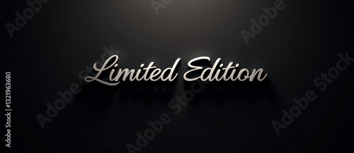 Limited edition typography design for promotional use and exclusive branding