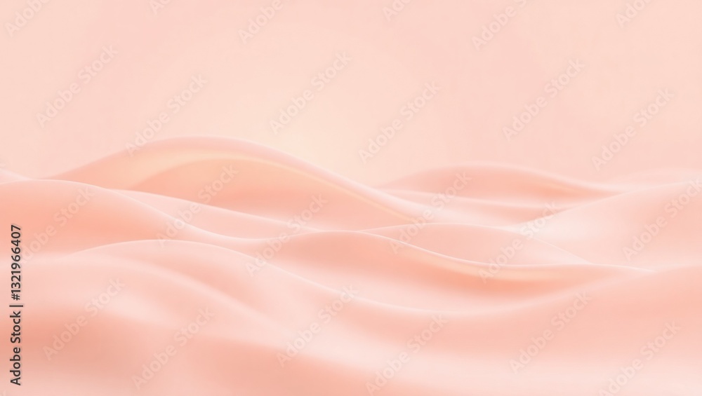 Fototapeta premium Smooth, Pink Fabric Waves Abstract