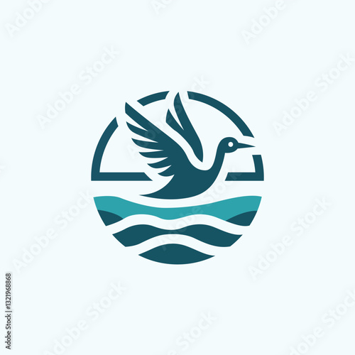 World Migratory Bird Symbol  Logo Design