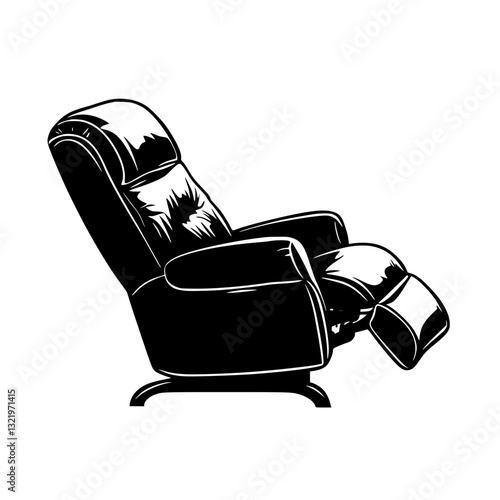 American Traditional Recliner, furniture vector, furniture design