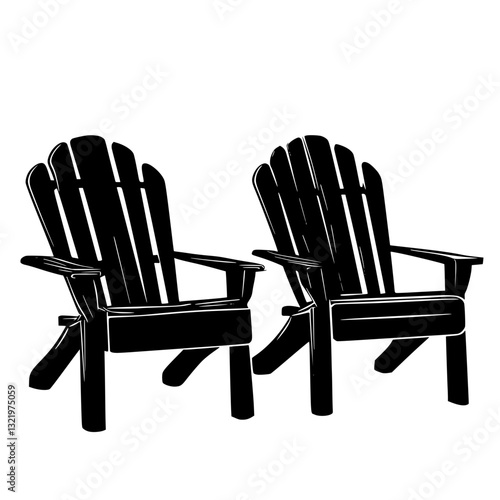 Cottage Outdoor chairs, furniture vector, furniture design