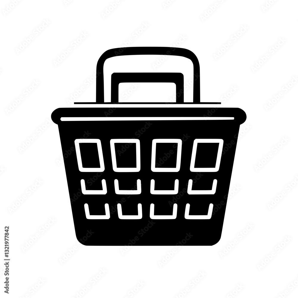 Retro Laundry hamper, furniture vector, furniture design Retro Laundry hamper, furniture vector, furniture design