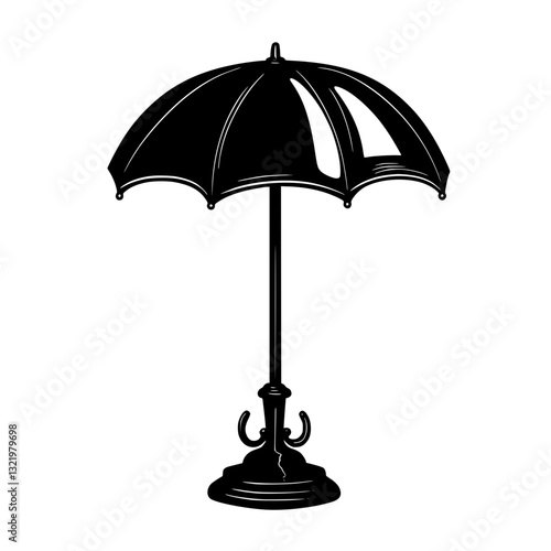 Vintage Umbrella stand, furniture vector, furniture design